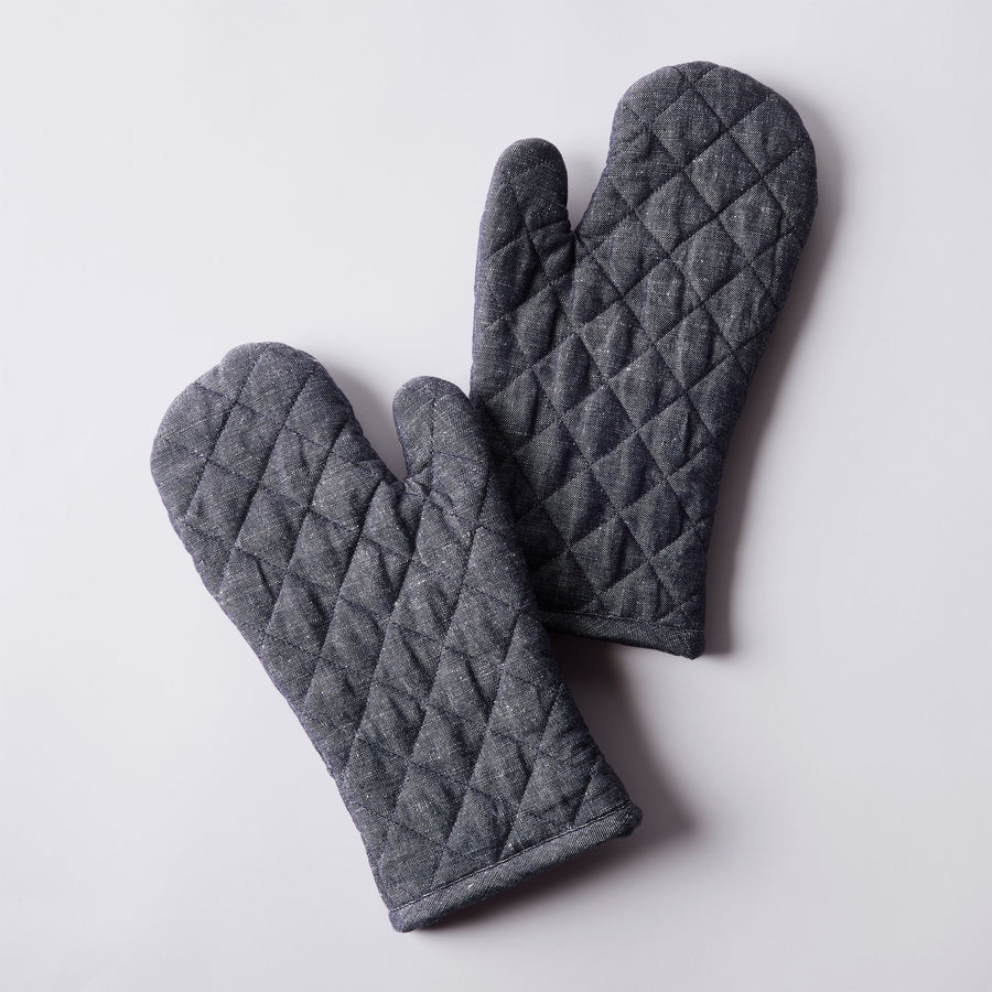 Food52 Linen Cotton Oven Mitts, Set of 2
