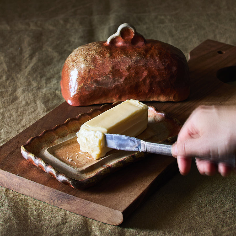 Wood-Fired Butter Dish by Meghan Burke Studio