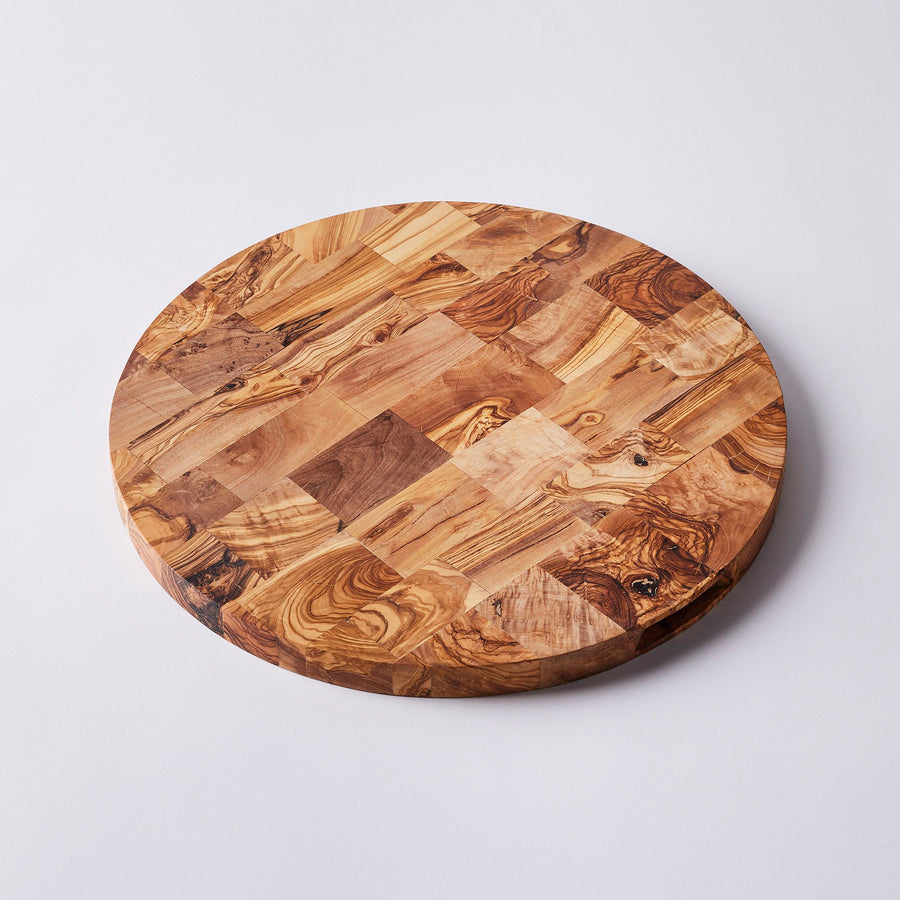 Handcrafted Olive Wood End-Grain Cutting Board