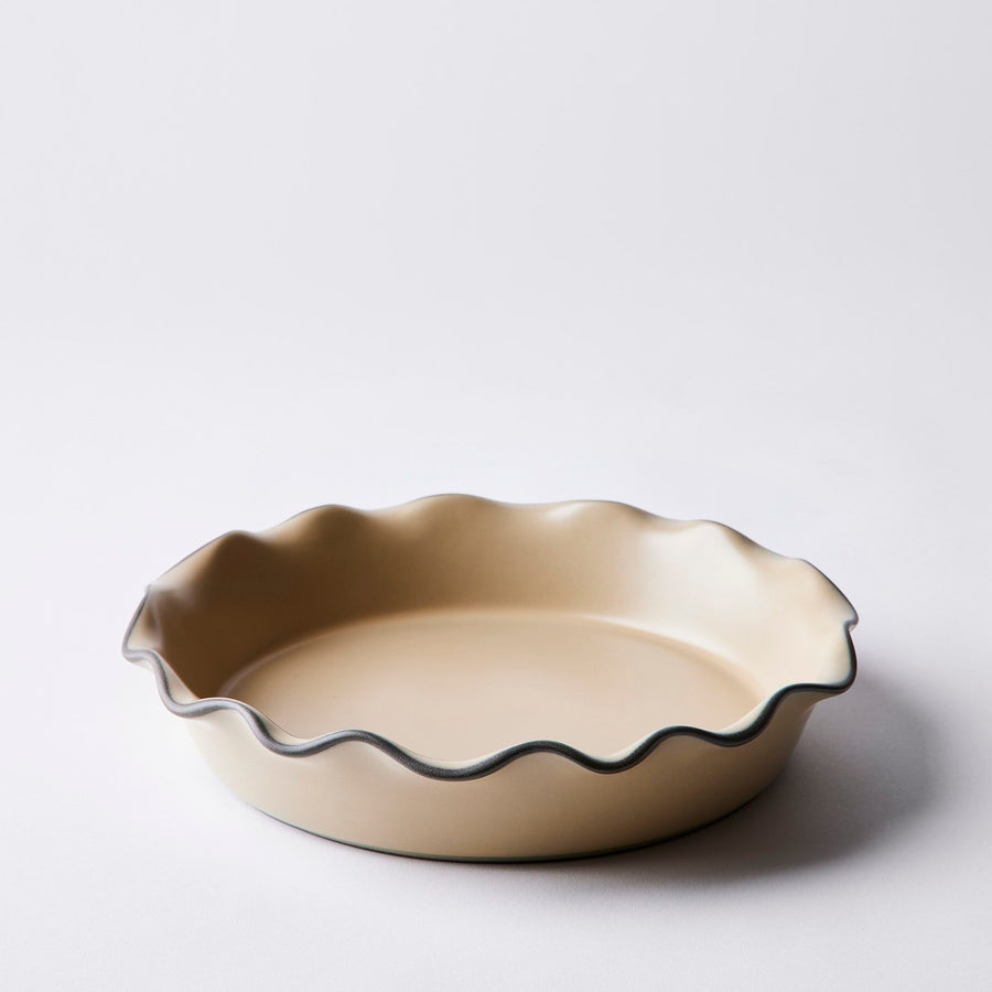 Recycled-Clay Stacked Organic Pie Dish