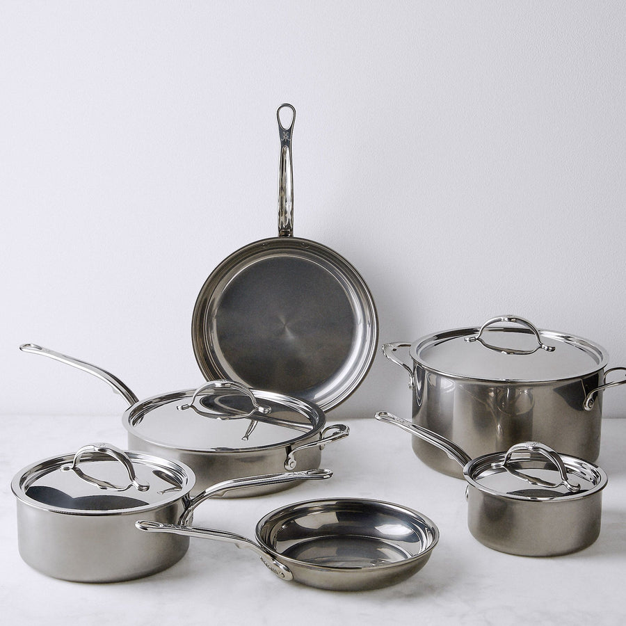 Hestan NanoBond Titanium Ultimate Stainless-Steel 10-Piece Cookware Set