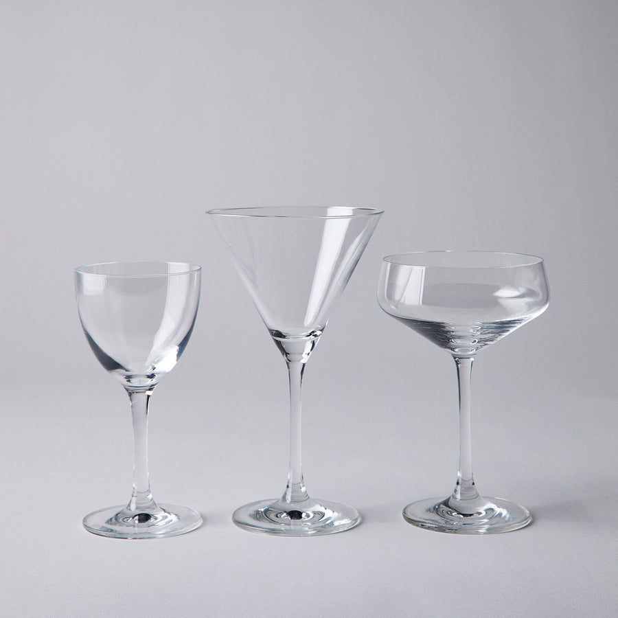 Complete Bar Cocktail Glasses, 12-Piece Set