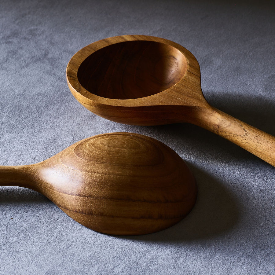 Dansk Teak Ellipse Salad Servers
