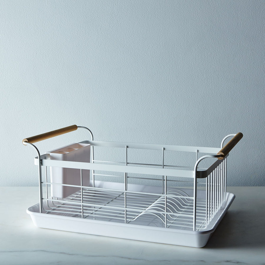 Wood-Handled Dish Rack