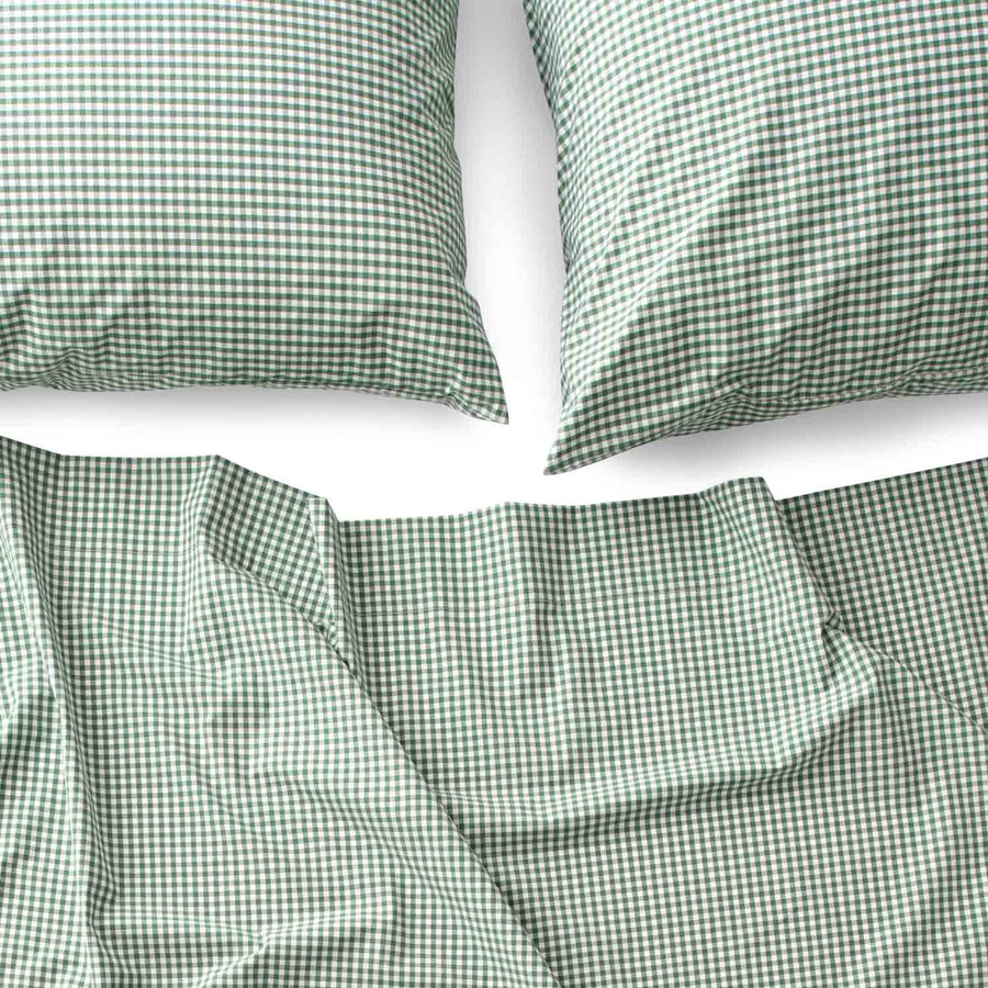 Gingham Percale Sheet Set
